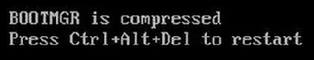 Ошибка "Bootmgr is compressed".