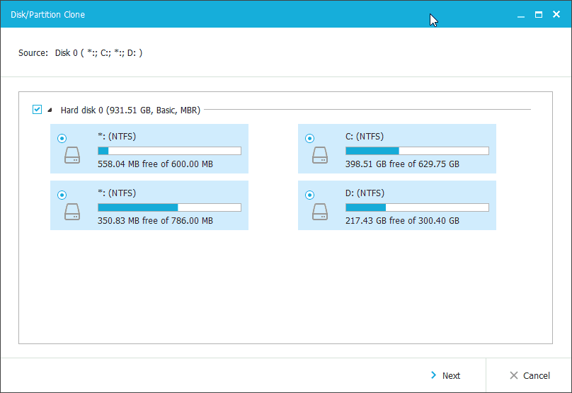 Раздел «Clone».
