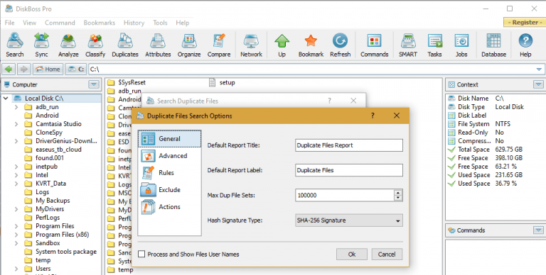 Поиск и удаление дубликатов файлов в Windows