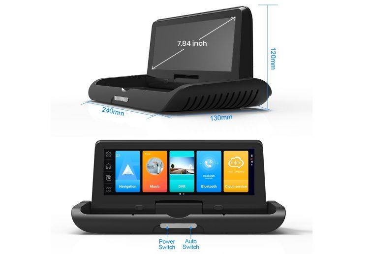 Навигационный автопланшет Junsun с видеорегистратором для машины