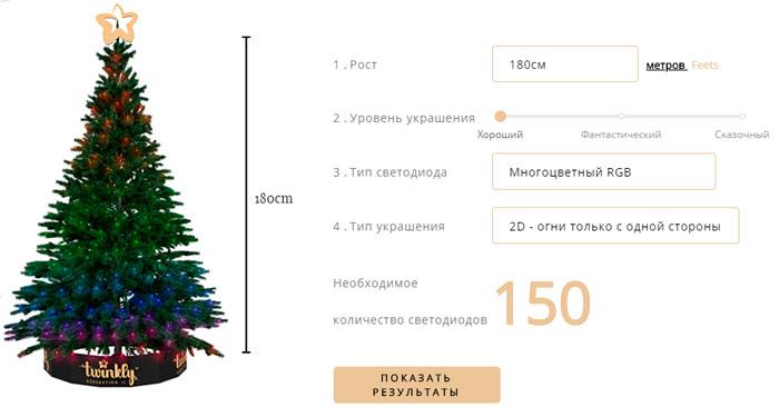 Модель на 150 лампочек