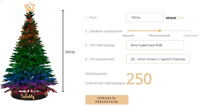 Модель на 250 лампочек