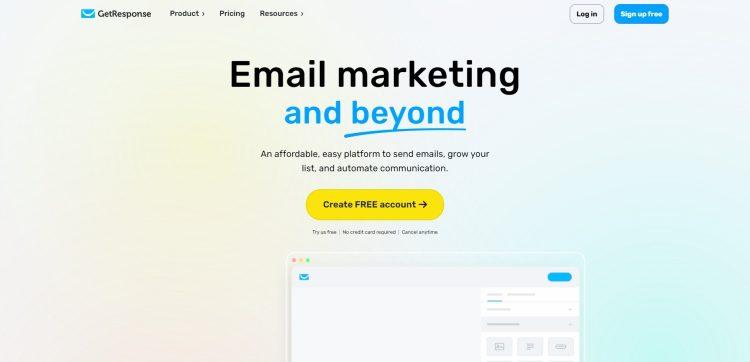 Лендинговый сайт getresponse